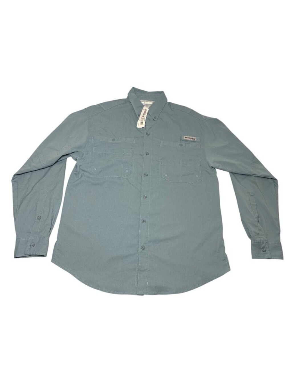 Columbia PFG Bahama II Long-Sleeve Shirt, men's size Small Blue Vented Fishing